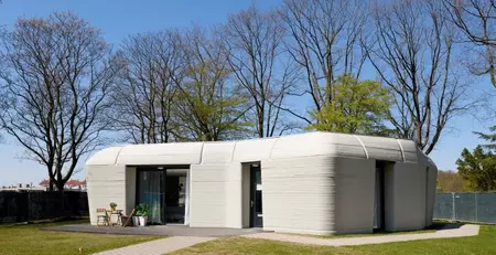 3D betona māja Nīderlandē